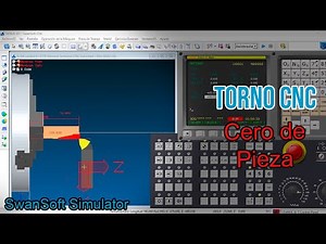 Establecer cero de pieza en Torno CNC | Swansoft Simulator