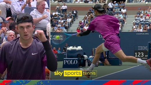 Jack Draper hits HUGE forehand shot to snatch point from Jannik Sinner!