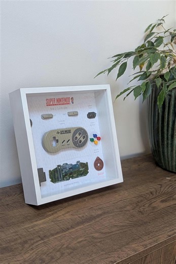 Framed Nintendo SNES Controller Gaming Art - Etsy