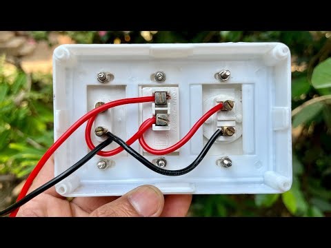 2 Bulb holders parallel wiring | simple and Safe method 😇