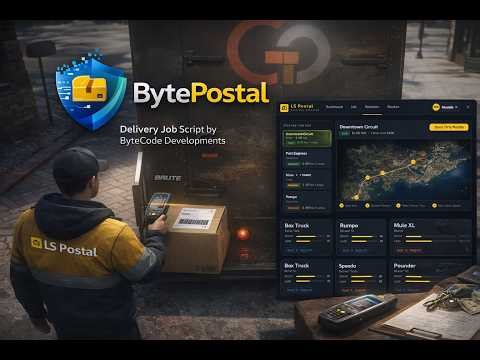 Byte Code Postal Showcase for QBCore Servers