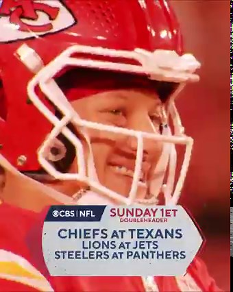 You know where to find us on Game Day. Don’t miss the @Chiefs take on the @HoustonTexans at 1pm ET followed by the @Bengals at the @Buccaneers at 4:25pm ET on CBS with Hulu Live TV. | Hulu
