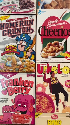 Delightful Cereal Boxes: A Colorful Grocery Aisle Display