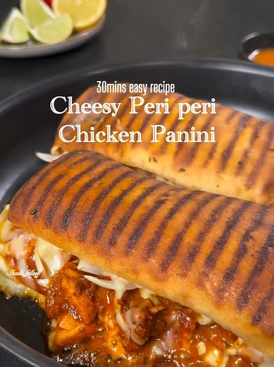 Cheesy Peri Peri Chicken Panini Recipe