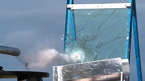 600 MPH baseball bat vs bulletproof glass