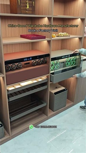 Wardrobe System with Watch Winder #watchwinder #wardrobestorage #wardrobe #closet