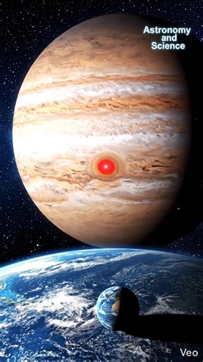 🌍 Earth vs Jupiter – The Ultimate Size Comparison! 🪐 Ever wondered how tiny our Earth really is compared to the largest planet in our Solar System? Jupiter is a giant gas planet, so massive that you could fit over 1,300 Earths inside it! 😱 While Earth is our cozy home with land, oceans, and life, Jupiter is a swirling storm of gas and clouds, with its famous Great Red Spot raging for centuries. 🌪️ This cosmic giant has strong gravity, dozens of moons, and powerful magnetic fields, making it 