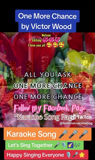One More Chance - Victor Wood Karaoke Song