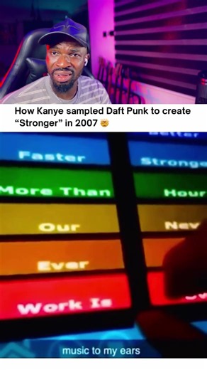 How Kanye sampled Daft Punk to create "Stronger" in 2007🤯