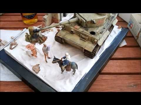 How to use plaster of Paris for the ground in a diorama