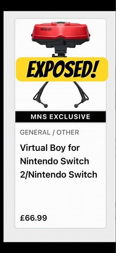 Nintendo Virtual Boy Explained - plastic and card box goggles exposed #shorts #nintendoswitch