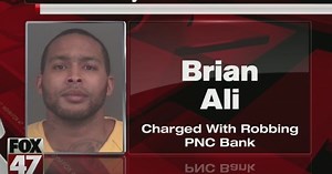 Lansing man charged with robbing PNC Bank