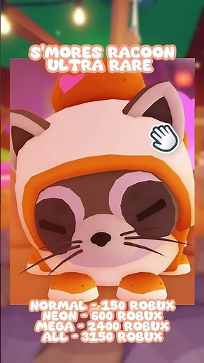 S’mores Racoon coming to Adopt Me This Friday! #newadoptmeupdate #roblox #adoptme #adoptmetrading