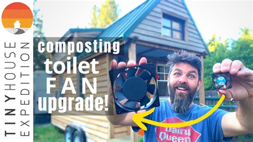 Tiny house composting toilet: Nature's Head DIY fan upgrade