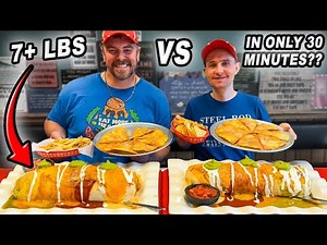 Esther's Massive "El Jefe" Mexican Burrito Challenge on Drummond Island, Michigan!!
