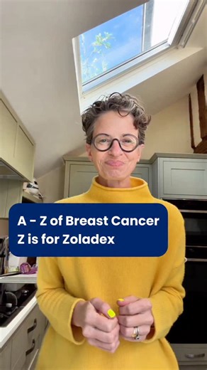 The last one! Z is for Zoladex in my A-Z of breast cancer I had it for several years There’s a longer video on my YouTube channel explaining how it works. I’d love to know - has the series been helpful? - would you want another? - did you go and watch the longer videos on my YT channel? - would you rather I paid for a service that can automatically DM you the links to watch them? | Dr Liz O'Riordan