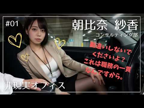 【理性崩壊】客先直前、地下駐車場の車内で理詰めエリート部下による「秘密の職務」を堪能する / 朝比奈 紗香 コンサルティング部 #01