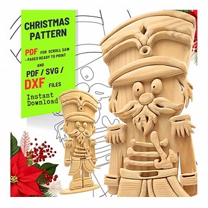 Woodworking | Scroll Saw Pattern | Nutcracker PDF SVG DXF |holiday Home Craft No.5 - Etsy Australia