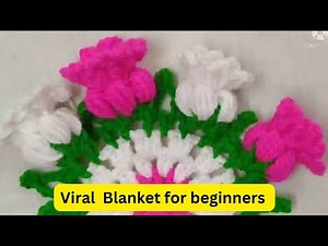 Viral Crochet Blanket Bouquet Tutorial |Beginner Friendly & Super Cute!