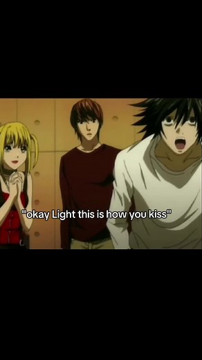 Original Death Note Kiss Scene: Light and Misa