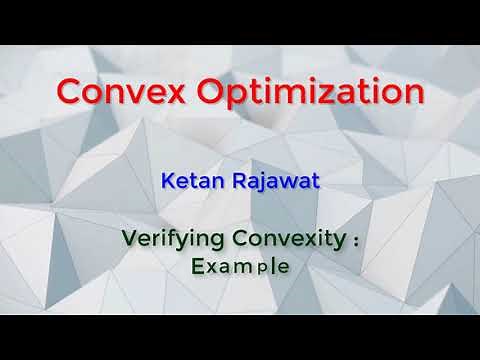 Example: Verifying Convexity