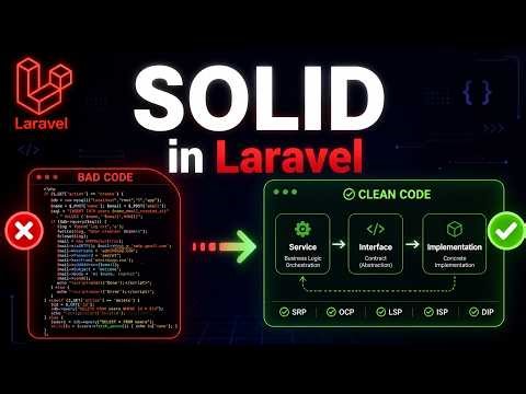 SOLID Principles Explained in Laravel (Beginner to Senior Dev)