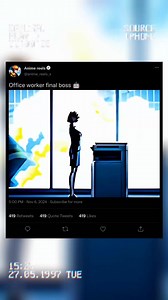 24K views · 752 reactions | Office worker final boss 烙 #anime #reels #foryou #animebadassmoment | Anime reels | Facebook