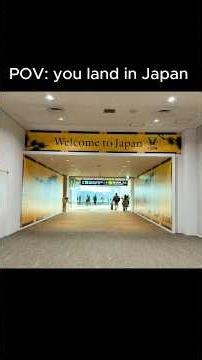 POV: you land in Japan #japantravel #pov #travelvlog #tokyo #firstimpressions