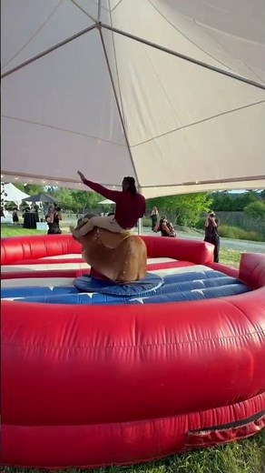 Swerve Strickland Rides a Mechanical Bull at Darby Allin's Wedding