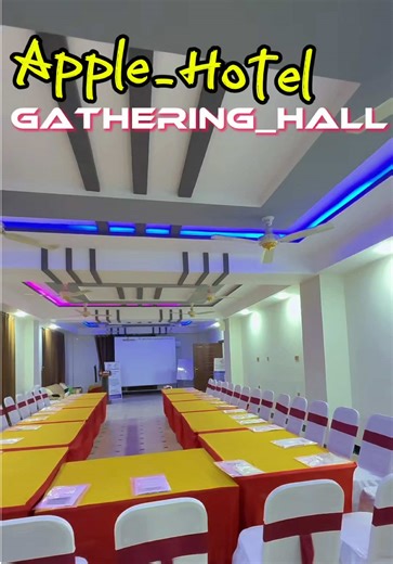 A perfect place for your meetings, seminars, and special gatherings. Apple Hotel & Restaurant Gathering Hall is fully equipped with modern facilities: ❄️ Air Conditioning 🔊 Sound System 🪑 Chairs with Tables 📽 Projector 🖊 Large White Board Comfort, convenience, and a professional environment — all in one place. #apple_hotel #restaurant #Timergara #DirLower #gathering_hall @SAK