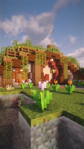 Aesthetic Minecraft Hobbit House 🌿 | Building Ideas & Tutorial?