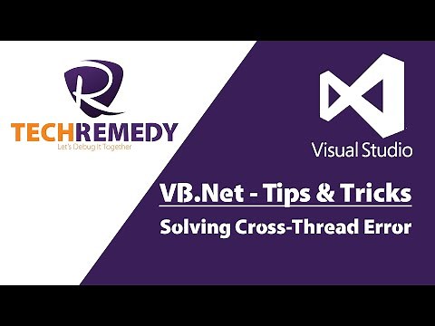 VB.Net Tips & Tricks - Solving Cross-Thread Error