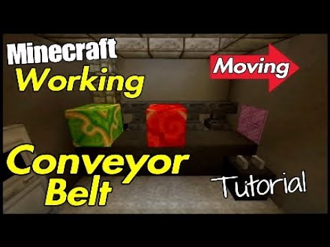 Minecraft Working Conveyor Belt Tutorial