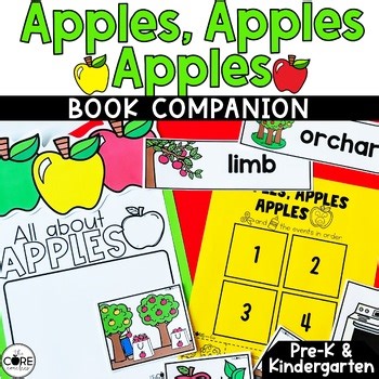 PreK Apples Read Aloud, Apple Theme Preschool Literacy Activities, Apple Tasting