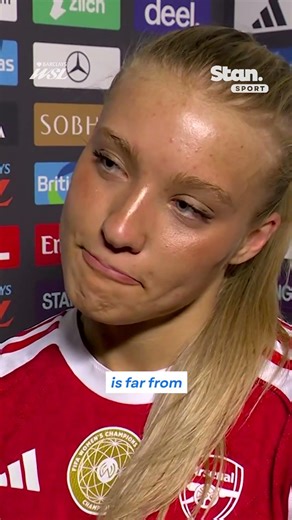 'Every game is a big game' 😤 Smilla Holmberg on Arsenal's #BarclaysWSL title push #Arsenal