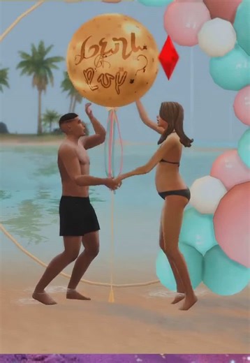 Lusy’s Gender Reveal 🥰🫶🏼 #sims4gameplay #simstok #simsstreamer @The Sims