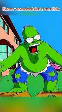 Homer verwandelt sich in den Hulk #foryou #simpsons #shorts #movie