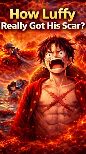 The Real Reason Luffy Has the X-Scar #luffy #anime #edit #animeedit #scary #onepiece #shorts #short