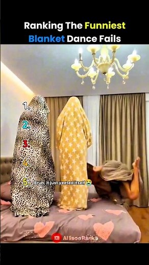 Ranking The Funniest Blanket Dance Fails💃#funnyvideo