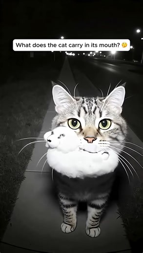What’s That in the Cat’s Mouth 🐱😳 Caught on CCTV at Night #catman | We Can Fix It Contracting