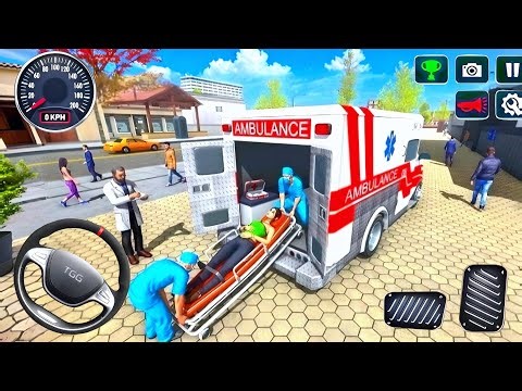 Ambulance Rescue City Driving 3D - 911 Rescue Emergency Van Simulator - Android Gameplay