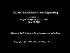 Cadence OrCAD / Allegro Design Entry CIS Demo Tutorial (Part 2)