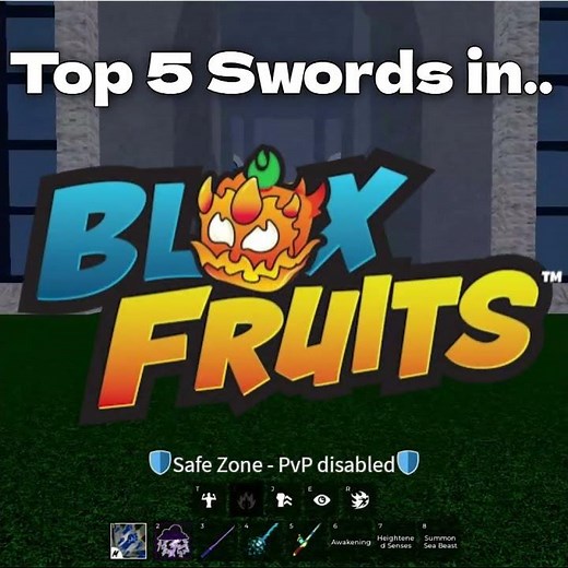 Top 5 best swords in bloxfruits #roblox #bloxfruits #robloxedit