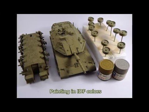 Merkava IV (Academy) Diorama "Get Out!" 1/35 complete