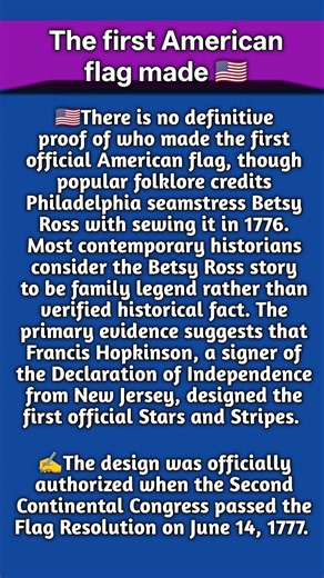 🇺🇸 Who REALLY Made the First American Flag? (The Betsy Ross Myth)