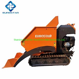 [Hot Item] 500kg Gasoline Power Barrow, Power Tracked Barrow, Wheel Barrowb Eml500 Farming Truck Mini Dumper Wheel Barrow Loading
