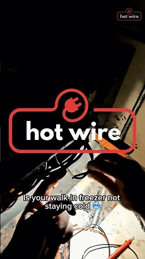 🚨 Walk-In Freezer Not Cold? Evaporator Fan Fix Explained! #appliancerepair #hotwire #fyoupage #fypシ