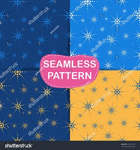 Vector Illustration Set Seamless Backgrounds Patterns Stock Vector (Royalty Free) 490547542 | Shutterstock