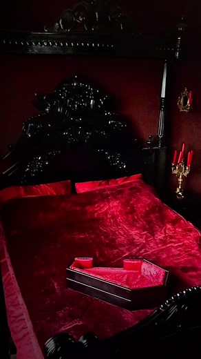 Gothic Vampire Coffin Bedroom Decor Ideas