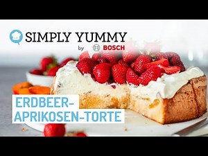 ☀️Schnelle Erdbeer-Aprikosen-Torte mit Quark-Sahne-Creme ohne Mehl🍓 | SIMPLY YUMMY Rezepte